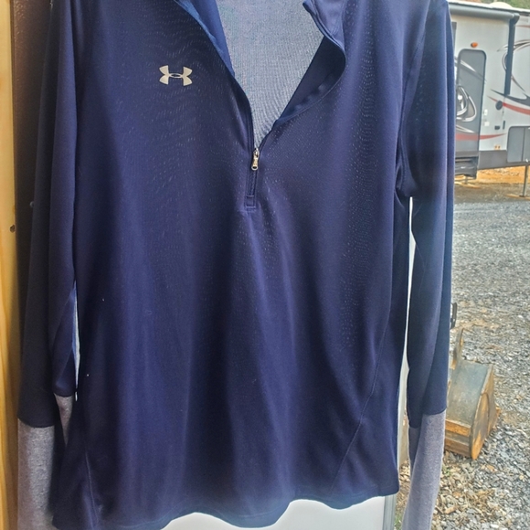 Navy/Gray Under Amour pullover - Picture 1 of 2
